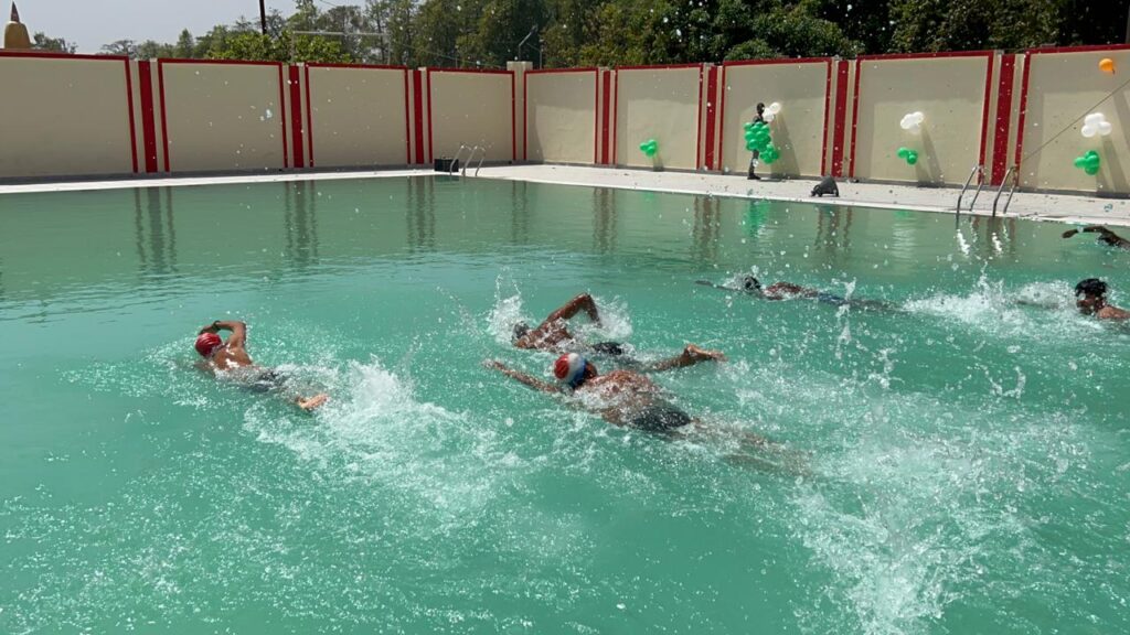 Swiming pool in deoria stedium 